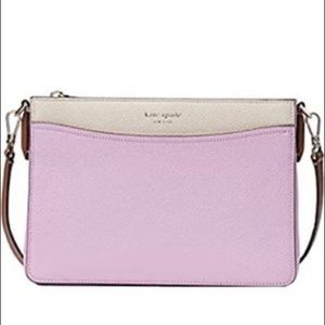 kate spade Lilac and Cream Crossbody Shoulder Bag